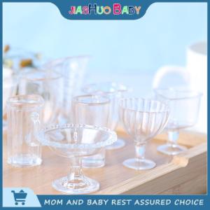 JiaShuo Baby Toy 12pcs/set Mini Ice Cream Sundae Cup Container DIY Clay Modeling Plastic Cup Toys