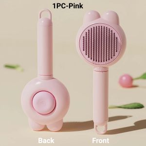 Dog Brush Cat Hair Brush Pet Grooming Brush Pet Hair Removal Brush Self Cleaning Dog Comb Cat Comb
