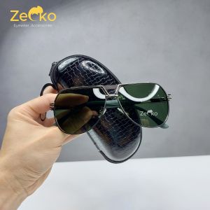 Kính râm nam nữ Zecko Pilot SGP33 kính phi công phân cực chống tia UV chống chói chống trầy
