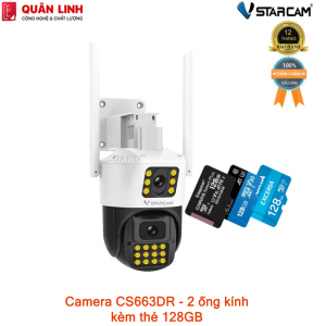 Camera trong nhà Vstarcam CS663DR 2 ống kính full HD 1080P bảo hành 12 tháng