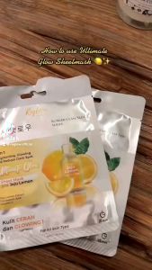 Reglow 3 in 1 Ultimate Glow Sheet Mask with Jeju Lemon By dr. Shindy Putri