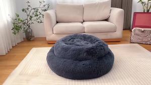 Plush Round Machine WashableBed Autumn Winter Warm Cat Dog Bed