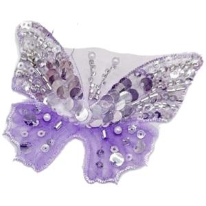 Eye-Catching Sequins Butterfly Applique for Clothes Hat Sewing Patches DIY Scarf Wedding Dress Decors Accessories