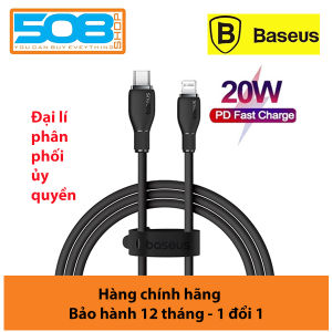 Cáp sạc nhanh truyền dữ liệu PD 20W Ba-se-us Pudding Series Fast Charging Cable Type C to Lai-nin PD 20W