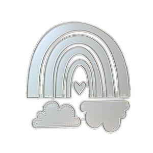 Carbon Steel Cutting Die Metal Rainbow Cloud Love Heart Die Cut Mold Template for DIY Making Scrapbooking Stencil Embossing Paper Make Supplies