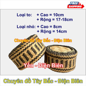 Ếp Khẩu/Cóng Khẩu Tre (Hoa Văn) - Đan Thủ Công - Đựng Xôi/Bánh/Thực Phẩm/Đồ Ăn - Nhiều Size