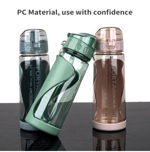 COD 570ML Morandi Colors Portable Water Bottle with Carry Strap Leakproof Anti-slip BPA-Free Warm/Cold Cup Casual Sports on-go Trip Outdoor Supplies
