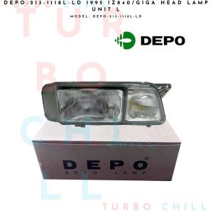 1995 IZ840/GIGA HEAD LAMP UNIT L DEPO-213-1118L-LD LEFT/ DRIVER SIDE