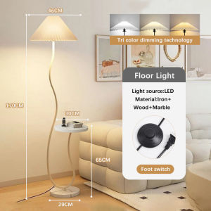 Y4Y Modern Floor Lamp for Living Room with 3 Color Temperatures Decorative Lights