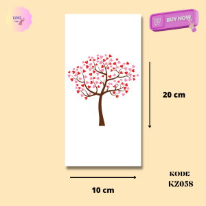 Hiasan Dinding Poster papan MDF dekorasi estetik 10x20 cm Wall Decor Home Tema Pohon