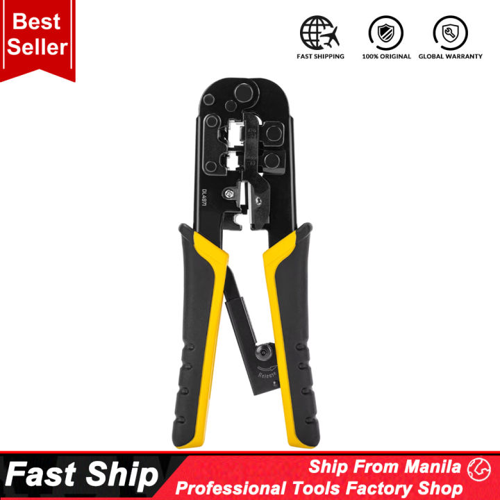 Cutter Rj45 Rj 11 RJ45/RJ11 Crimping Tool – Ethernet LAN Cable Crimper, Cutter & Stripper ...