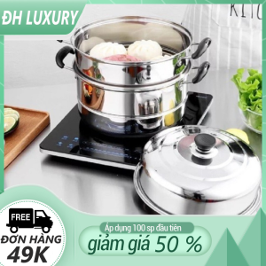 [HCM]NỒI HẤP 3 TẦNG INOX CAO CẤP KO BỊ GỈ - NỒI HẤP 3 TẦNG ĐA NĂNG TIỆN LỢI - NỒI HẤP CÁCH THUỶ 3 TẦNG SIZE LỚN - TIỆN DỤNG CHO MỌI GIA ĐÌNH