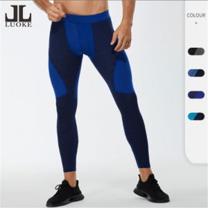 Luoke Compression Men Tight Trousers Sports Running Training Camouflage Pants Quick Drying High Elastic Fitness Trousers