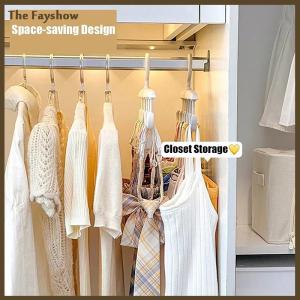 [The Fayshow] 1 cái áo ngực móc áo cho tủ quần áo 360 ° xoay đa chức năng kệ với móc cho yếm trong mũ vành đai túi tiết kiệm không gian vest lưu trữ giá