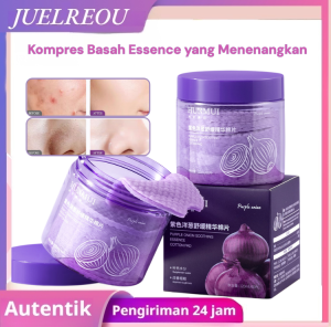 JUELREOU✨FLASH SALE⭐ Kapas Essen Bawang Ungu - Toner Sheet 3 Hari Kulit Baru / Kompres basah kapas kosmetik untuk mengobati jerawat /Melembabkan dan Menenangkan Jerawat Komedo dan Pori Besar  Untuk Kulit Sensitif dan Berminyak