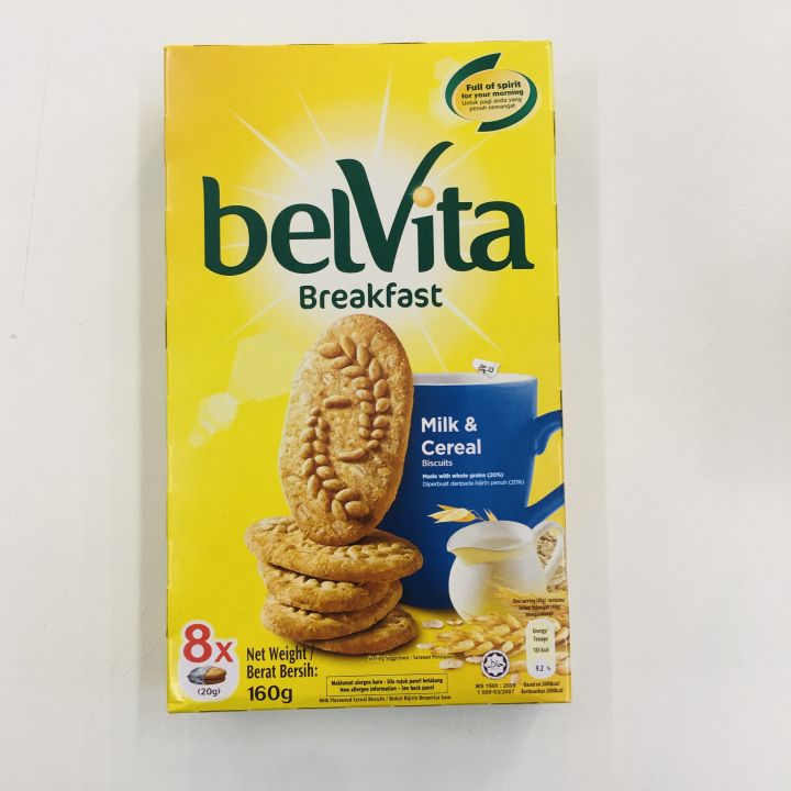 Belvita Breakfast Milk & Cereal Biscuit 160g Lazada
