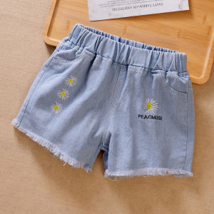 Childrens Clothing Girls Denim Shorts 2024 New Thin Medium and Large Children Boys Wear Short Pants Wholesale Fashion