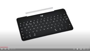 Logitech Keys To Go Super-Slim and Super-Light Bluetooth Keyboard for iPhone iPad and Apple TV
