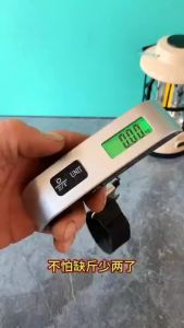 LazChoice GoTravel 50kg/110lb Luggage Scale Electronic Digital Scale Portable Handheld Travel Suitcase Bag Hanging Scale Weight Balance行李秤电子数字秤便携式手提旅行箱包袋吊秤重量秤