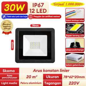 【Beli 1 Grati 1】 Lampu Sorot led super terang Ready Stock 500W panggung lampu taman led flood light putih tahan air luar ruangan