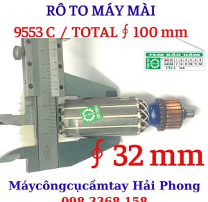 Rô to máy mài góc ToTal F100 / Geox F100 -  Mod. 9553C F32 mm . Mod.9553C F34 mm (MST-100)