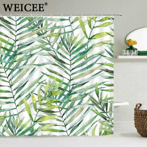 WEICEE ม่านห้องน้ำ 180X180cm ม่านอาบน้ำ ผ้าม่านกันน้ำ ม่านพลาสติก กันเชื้อรา มาพร้อมตะขอ 12 อัน ติดตั้งง่าย 💥พร้อมส่ง💥