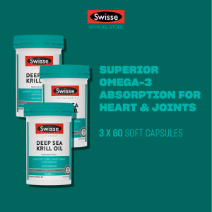 [Triple Pack] Swisse Ultiboost Deep Sea Krill Oil 60 Caps
