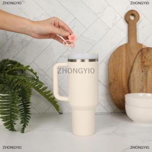 [COD] ZHONGYI0 Hoa rơm Bìa Mũ Silicone rơm lời khuyên nắp 10mm tái sử dụng chống bụi rơm Topper cho stanleys cup Đảng trang trí nội thất