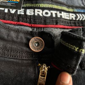 Celana Jeans Panjang Sobek Selvedge // Celana Panjang Sobek Premium // Celana Panjang Sobek Pria // Celana Panjang Ripped Five Brother