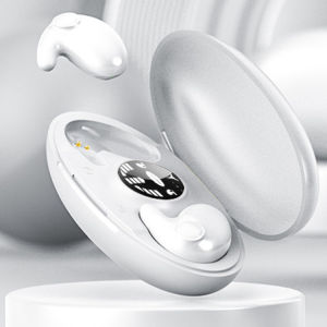 Sleeping mini earphones/in-ear sleeping earphones/sports in-ear earplugs/IPX5 waterproof wireless earplugs/noise reduction touch earphones [hidden sleeping earphones/LED digital display Bluetooth earphones]