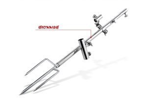 เสาจับถาดผสมเหยื่อ เลาวางคันเบ็ด จับกระชัง 3 in 1 แบบปักดิน เคลื่อนที่เร็ว สะดวกง่ายต่อการใช้งาน (มีสินค้าพร้อมงในไทย))