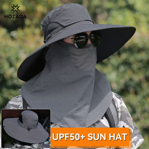 HOZADA  Outdoor Cap Climing Cap Hiking Cap Fisherman Cap Quick-drying Comfortable Hat Breathable Cap Sun Protection Cap Summer Hat Large Brim Mountain Climbing Sun Hat