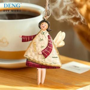 🎀🎁【Special price】Deng 1ชิ้นอะคริลิครูปเทวดาวินเทจเครื่องประดับคริสต์มาสซานตาคลอสต้นไม้เครื่องประดับแขวน2026ตกแต่งงานเลี้ยงวันคริสต์มาส