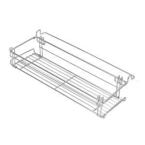 Regulable Camping Table Rack Stainless Steel Meshes Organizers Storage Shelf for Grilling and Picnics Utensils