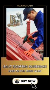 Skrup Baut Roofing Kuning - 30mm 50mm 70mm - Harga per 50pcs murah