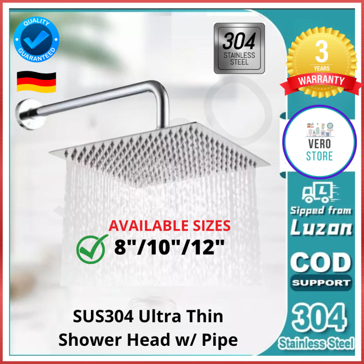 Best Seller Premium 8 10 12 Inch Ultra Thin 304 Stainless Steel Rain ...