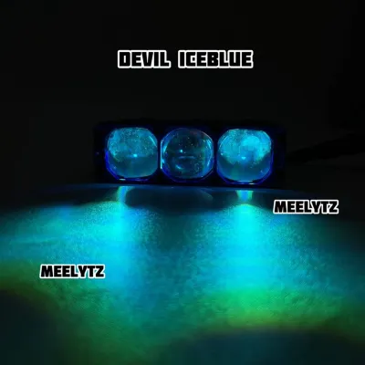 IBEZ i4+ - Lampu tembak Biled 3 Mata Blue Lens