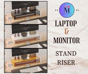 ✨ Computer Monitor Screen Riser Pc Shelf Laptop Monitor Stand Monitor Rack Stand Monitor Rack Home Office with Book Rack