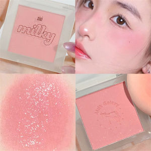 Soft Matte Blush on Cheek Water Proof Mini Portable Natural Blush Palette Peach Pink Red Rouge Cheek Tint Waterproof Long-lasting Nude Makeup Cosmetic Face Makeup