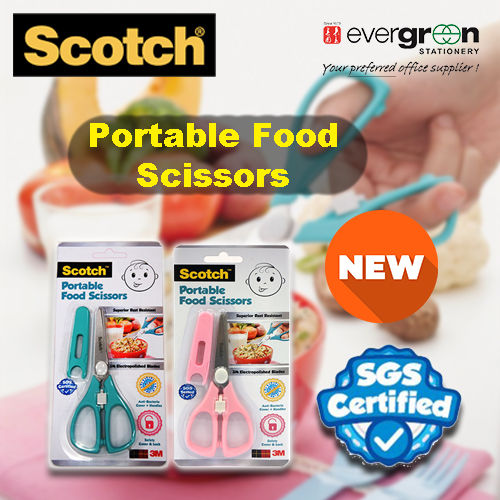 Scotch™ Portable Food Scissors Baby / Toddler / Cutting / Weaning(PSAB) Lazada Singapore