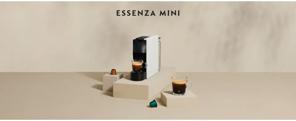 Nespresso Essenza Mini Coffee Machine Bundle with Aeroccino3 Milk