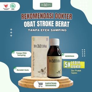 BIMORI obat pengencer darah stroke Suplemen Herbal untuk Mencegah Stroke Penurun Kolesterol Tinggi