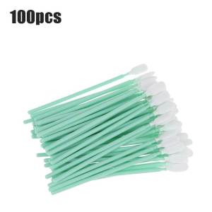 100pcs Stik Busa Pembersih Printhead Cleaning Short Stick Stick Cleaner Mini