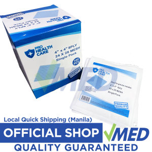 VMED ProHealth Care Sterile Gauze Swabs Absorbent Gauze Sponge 4x4 100pcs Single