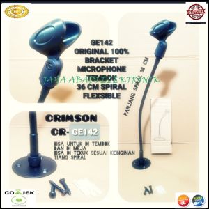 G142 ORIGINAL STAND MIC TEMBOK BESI 40 CM KAKI BULAT HOLDER MIK MIKROPON STANDING MICROPHONE  TEMPAT