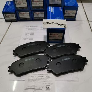 Kampas rem depan Brake Pad Akebono Original AN-670K Toyota Alphard & Vellfire ANH10 MNH10 2002-2008 Windom 2001-2005 Previa 2003-2005 Estima 1999-2005 Lexus ES300 2001-2006 Lexus ES330 2003-2006 (1set= 2roda depan)