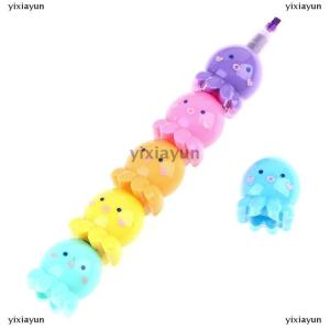 [COD] yixiayun 5 Colors Octopus Fluorescent Marker Pen Set Highlighter Pens Painting Highlight