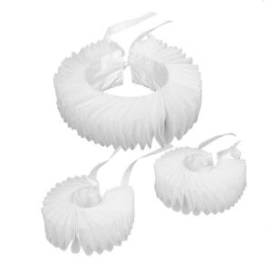 Adjustable Tie Ruffled Collar Wrist Cuffs For Victorian Age Costumes and Cosplay Halloween Accessory