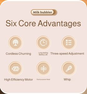 Stirring Stick Compact Milk Frother Handheld Whip an Egg Powerful Comfortable Baking Experience