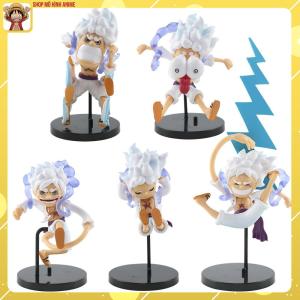 Mô Hình One Piece Luffy Gear 5 Bộ 5 Nhân Vật Trạng Thái Thần Mặt Trời Nika Cao 18cm Mô Hình Decor Trang TríBộ Sưu Tập